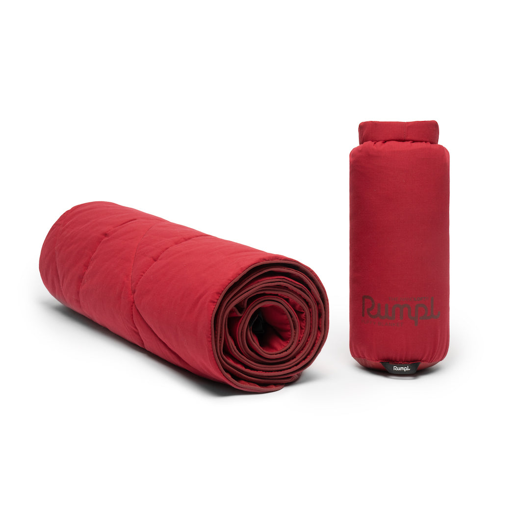 Nanoloft Puffy "Fr" Blanket - Crimson