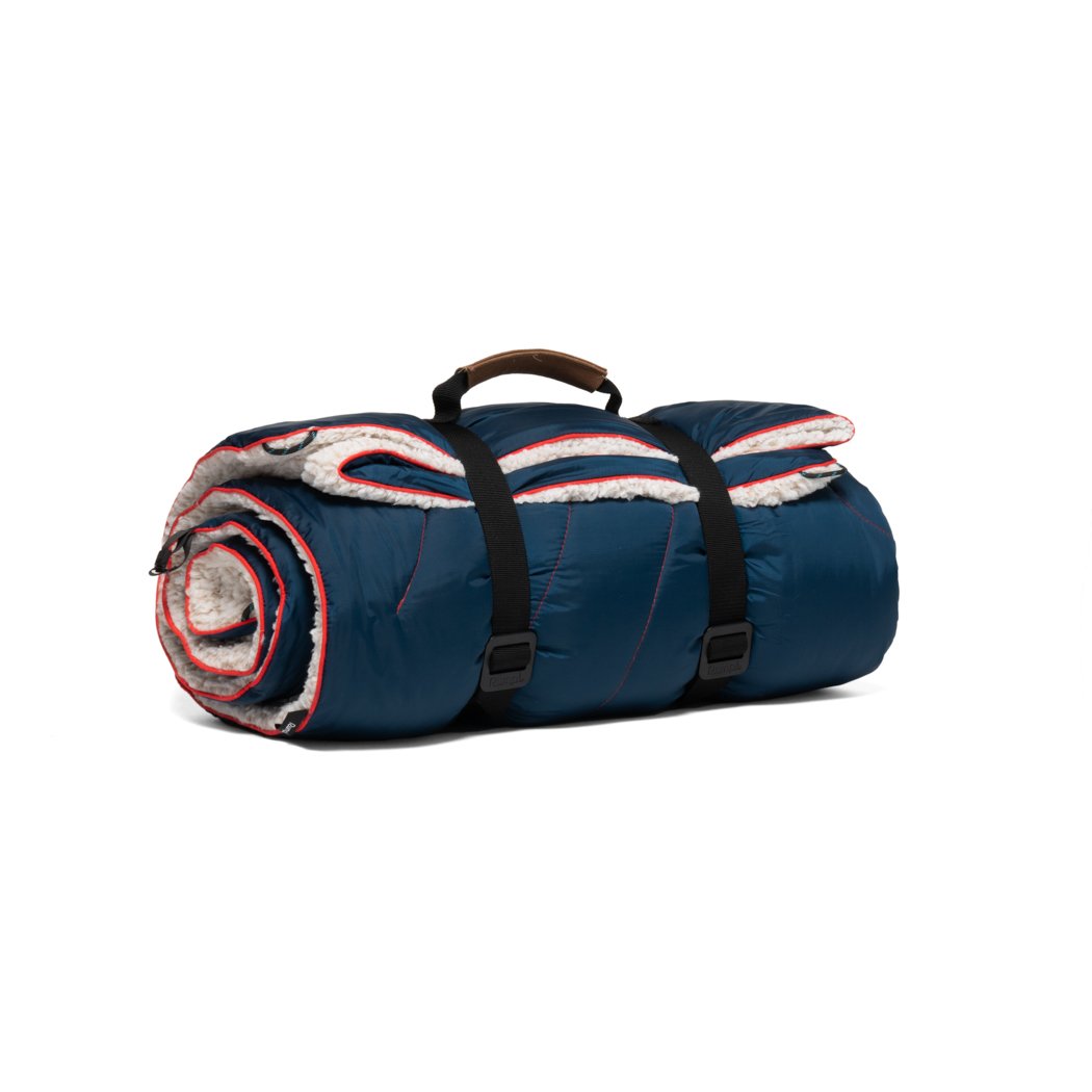 Rumpl | Sherpa Puffy Blanket - Deepwater |  |  | Printed Sherpa Puffy